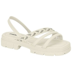 5475.116-27141 SANDÁLIA FEMININA MOLECA TRATORADA BRANCO OFF