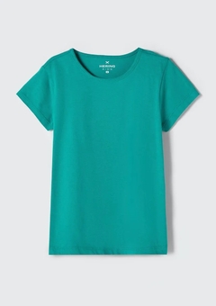 5CKMWHCEN BLUSA INFANTIL MENINA MANGA CURTA VERDE