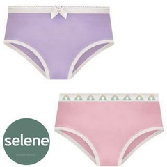 20650-001 KIT 2 CALCINHAS SELENE LILAS/ROSA CLARO