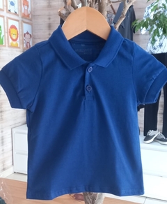 1000064996-00336 CAMISA POLO MALWEE KIDS AZUL MARINHO - comprar online