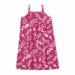 1000118951-DH96C VESTIDO MALWEE KIDS ESTAMPADO