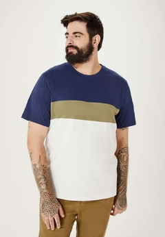 4K081FEN CAMISETA HERING TRICOLOR BRANCO