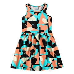 1000113018-DJ46C VESTIDO MALWEE KIDS RODADO ESTAMPADO - comprar online