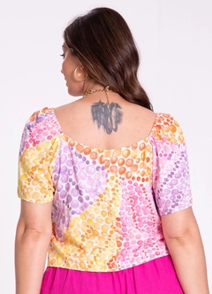 35202-Q4873D BLUSA LUNENDER MAIS MULHER ESTRELICIA LARANJA - comprar online