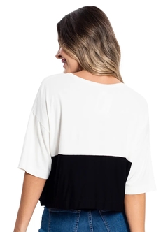 616607-022 BLUSA ROVITEX COM RECORTE BEGE - comprar online