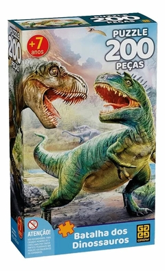 04044 PUZZLE 200 PC BATALHA DOS DINOSSAUROS GROW