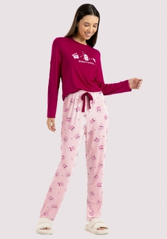 66605-Q7921R PIJAMA LUNENDER HITS PIPOCA ROSA