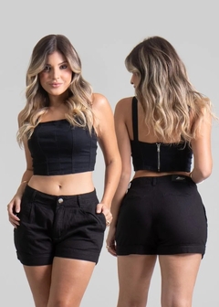 275440-15231 SHORT SAWARY LINHO PRETO