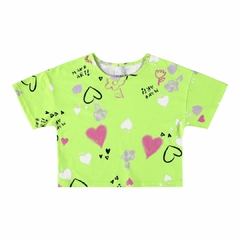 1000120202-DK90B BLUSA BOX MALWEE KIDS VERDE CLARO GRAFITE