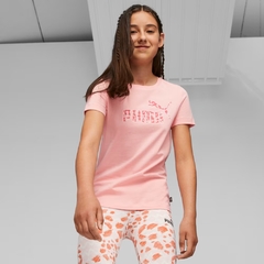 676419-63 BLUSA PUMA ESSENTIALS+ ANIMAL BIG KIDS ROSA