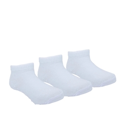 0008482 KIT MEIA LISA C/3 PARES PIMPOLHO CANO BAIXO BRANCO