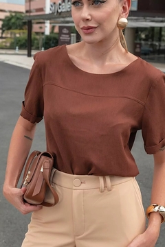 2035 BLUSA NAMINE RECORTE BROWNIE