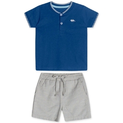 10320081-60292 CONJUNTO CURTO LINHO INFANTIL MASCULINO MARISOL AZUL