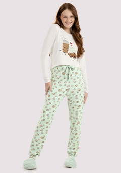 66605-Q7871R PIJAMA LUNENDER HITS COOKIES VERDE