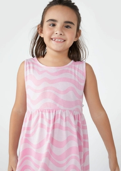 5AQD2REN VESTIDO HERING KIDS ESTAMPADO ROSA