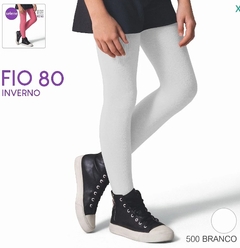 9555.002-500 MEIA CALCA SELENE FIO 80 INVERNO BRANCO