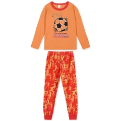 10319279-30099 PIJAMA MARISOL ESTAMPA FUTEBOL LARANJA