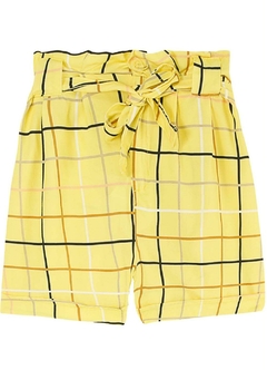 1000099303-C403C SHORT ENFIM EM VISCOSE AMARELO