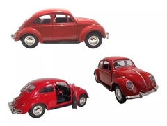 WYIM06126 CARRINHO DE FERRO FUSCA MINIATURA CLÁSSICO VERMELHO