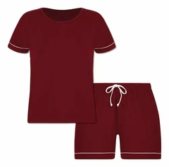 24243-5903 PIJAMA FEM LUPO MARSALA