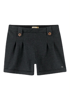 182766-7001 SHORT MARIALICIA C/FENDA PRETO