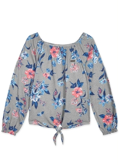 10318013-09085 BLUSA MARISOL ESTAMPADA MESCLA CINZA