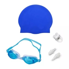 XH9506 KIT NATAÇÃO TOUCA OCULOS PROTETOR DE NARIZ E OUVIDOS (VERIFICAR DISPONIBILIDADE DE CORES)