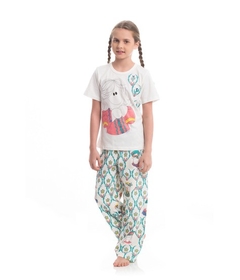 03302186-1658 PIJAMA SONHART FEM KIDS MC PAT ANNIE RET.NAT CR