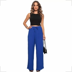 60315-4 CALÇA PANTALONA TECIDO DUNA AZUL ROYAL