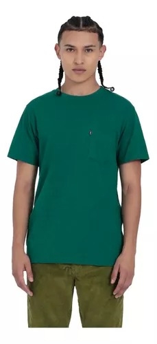 193420274 CAMISETA LEVIS CLASSIC POCKET TEE VERDE