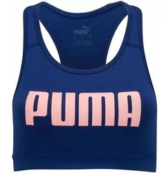 520384-07 TOP PUMA ESPORTIVO AZUL MARINHO LOGO ROSA