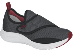 03701106622 TENIS KIDY ENERGY RESPITEC GRAFITE/PRETO/VERMELHO