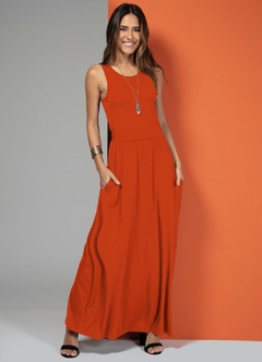 3465194 VESTIDO QUINTESS LARANJA