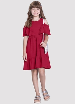 39940-017563 VESTIDO ALAKAZOO VERMELHO STOP SIG