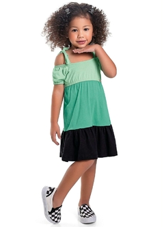 102203101 VESTIDO FAKINI KIDS VERDE