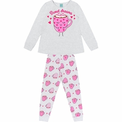 208131-0467 PIJAMA KYLY ESTAMPADO MESCLA CINZA - comprar online