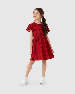 1000118959-DH97A VESTIDO MALWEE KIDS XADREZ