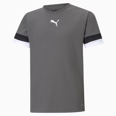 704938-13 CAMISETA PUMA TEAMRISE FOOTBALL JUVENIL CINZA