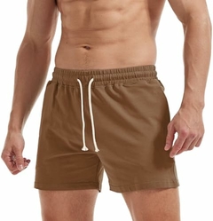 2090105-3 SHORT MASC LINHO MARROM