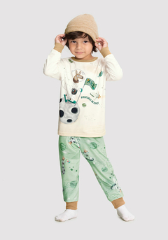 66456Q-8141S PIJAMA ALAKAZOO SPACE VERDE