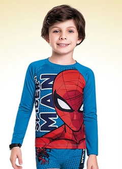 102203576 CAMISETA MARVEL C/PROTEÇÃO UV50+ SPIDER-MAN AZUL