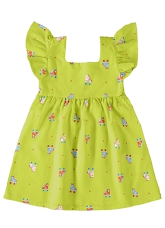 1000109174-DB25A VESTIDO MALWEE KIDS VERDE