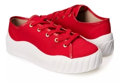 5725.101-599 TENIS MOLECA LONA SIDER VERMELHO