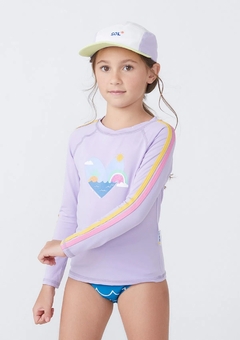 C0C91BEN CAMISA PROTEÇÃO FPS 50 HERING KIDS LILAS