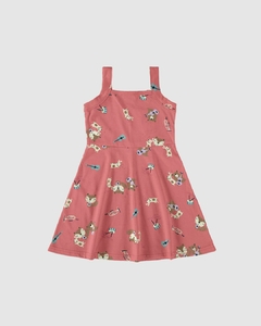 1000118856-DH12C VESTIDO MALWEE KIDS ESTAMPADO