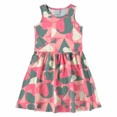 1000113018-DJ46B VESTIDO MALWEE KIDS RODADO ROSA