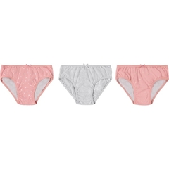 1000111571-D013Z KIT CALCINHA MALWEE KIDS ROSA/CINZA