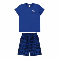 1000120051-01291 CONJUNTO MALWEE KIDS ESTAMPADO AZUL - comprar online