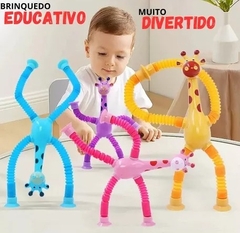 ZVZD72088 BRINQUEDO GIRAFAGIRAFINHA C/ LED MELMAN POP IT TELESCOPICA (VERIFICAR CORES)