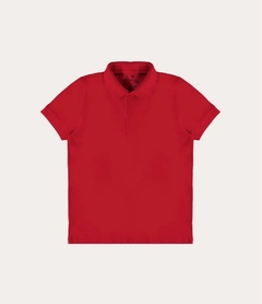 1000111119-02226 CAMISA POLO MALWEE KIDS VERMELHO